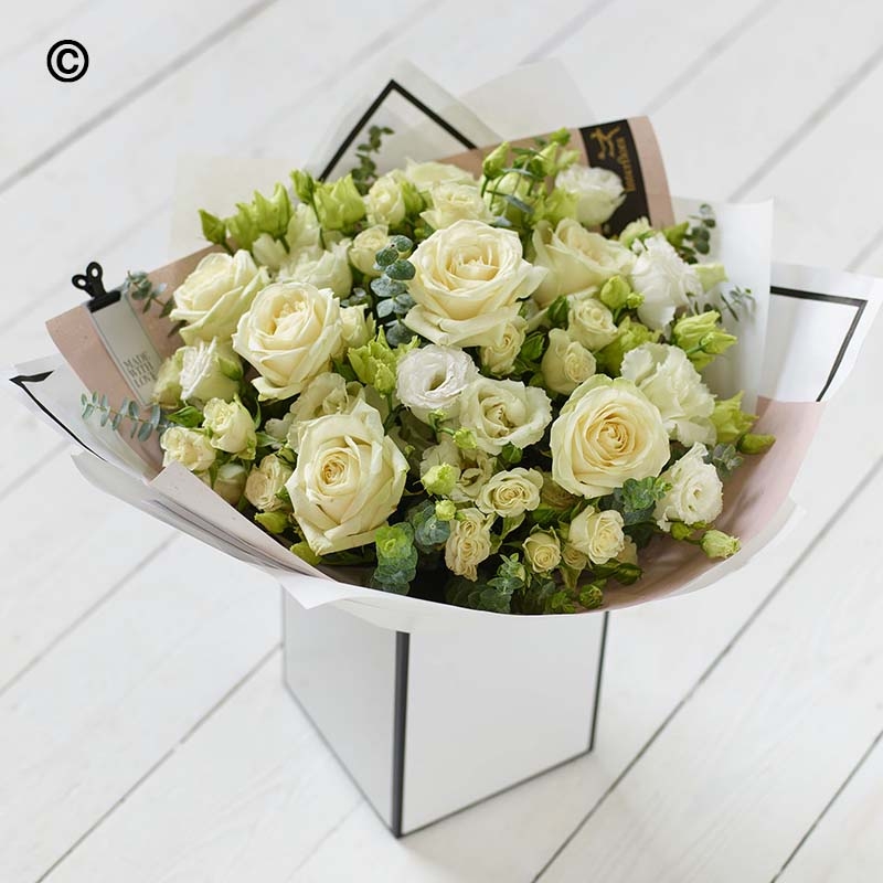 Beautifully Simple Luxury White Bouquet