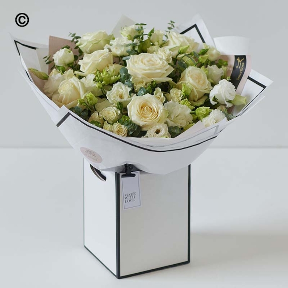 Beautifully Simple Luxury White Bouquet