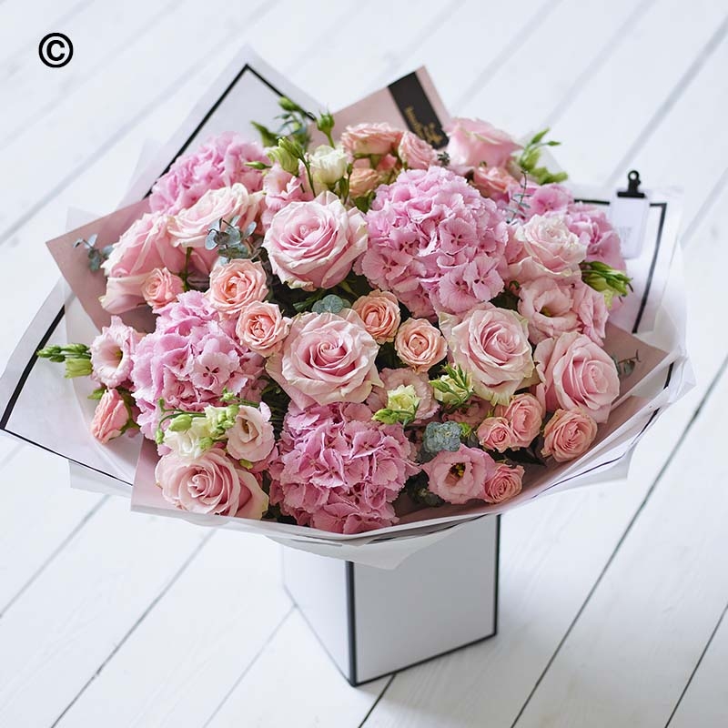 Beautifully Simple Showstopper Pink Bouquet